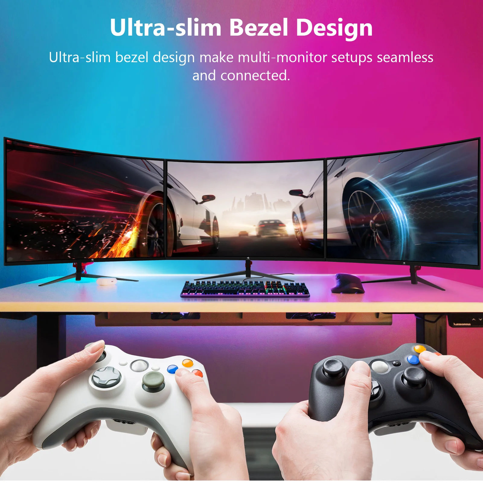Z-EDGE 24" 1080P Full HD 200Hz 1ms Ultra Thin Frame Curved Gaming Monitor, HDMI, DP - Image 7