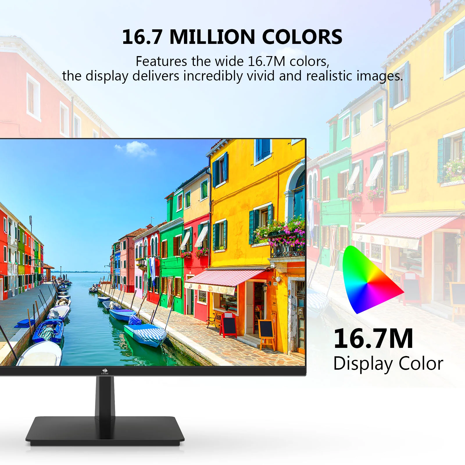 24 inch Monitor, Z-Edge Computer Monitor, Full HD 1920 x 1080p IPS Display 100Hz PC Monitor with HDMI, VGA, Frameless, Anti-Glare Screen - Image 7