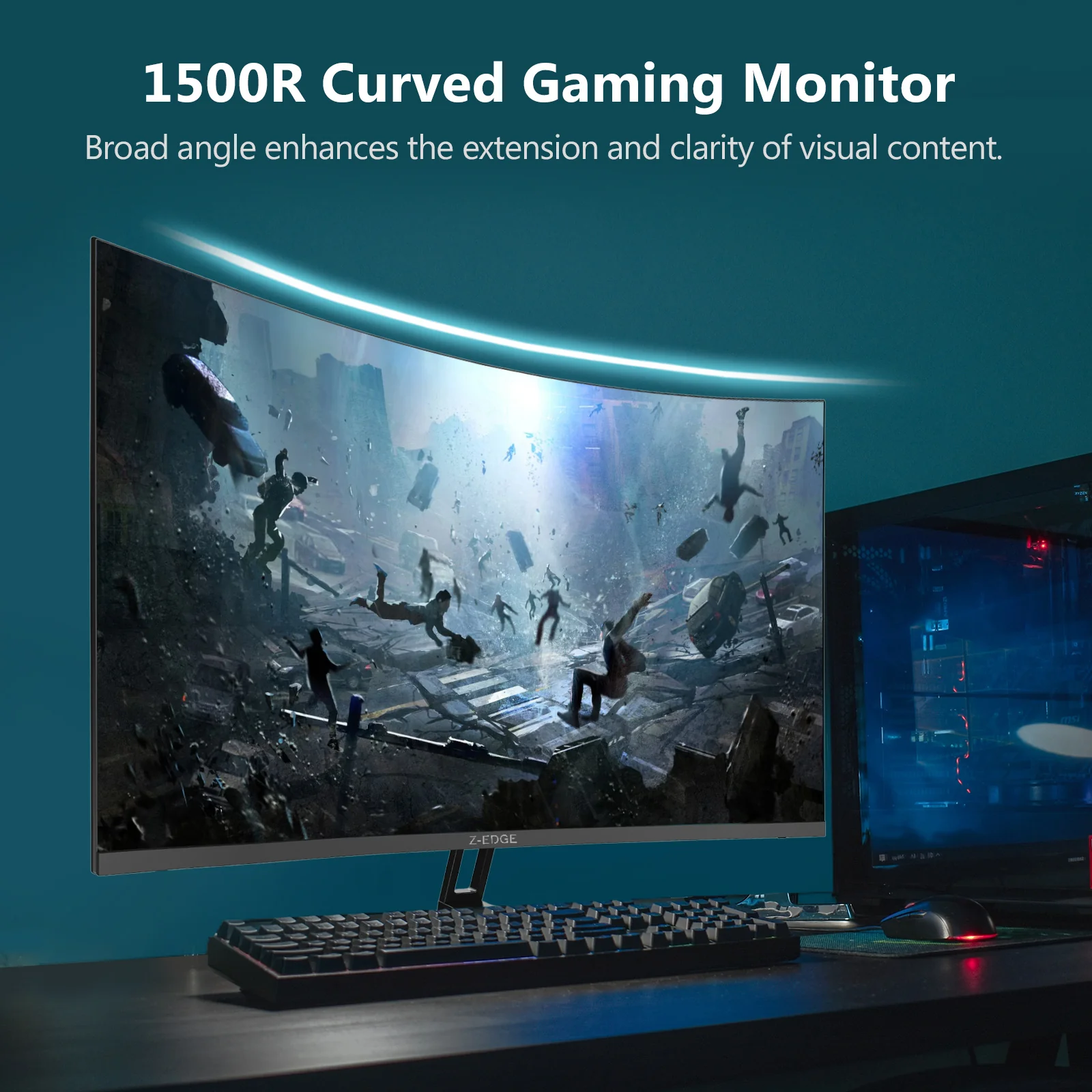 Z-EDGE UG32 32" QHD Curved Gaming Monitor - Image 6