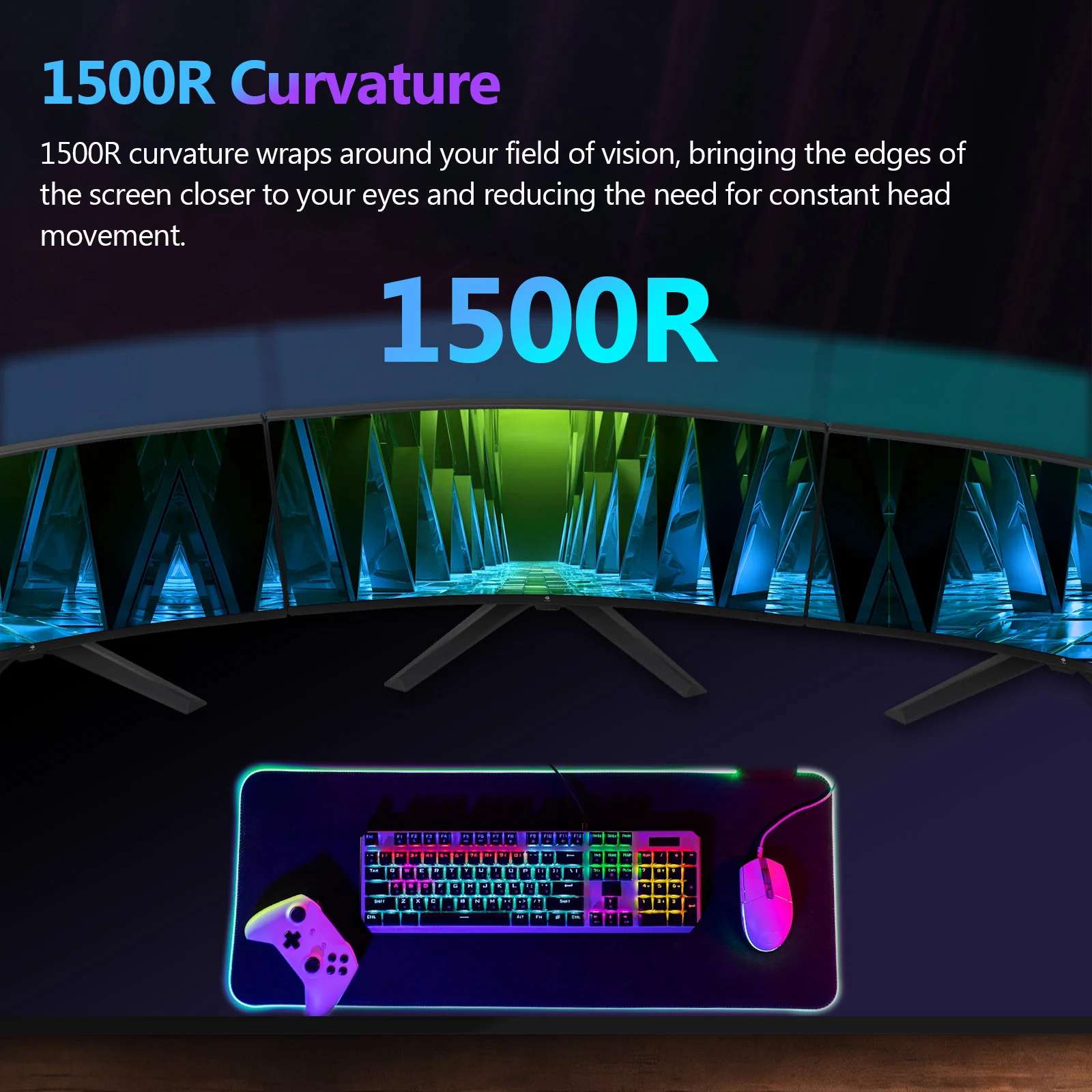 Z-EDGE UG27S 27" 300Hz Curved Gaming Monitor - Image 5