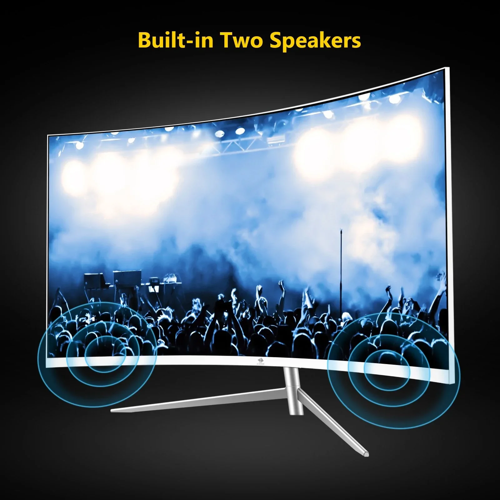 Refurbished: Z-EDGE 27 Inch Curved Monitor FHD 75Hz 5ms Frameless Design, HDMI & VGA Port - Image 6