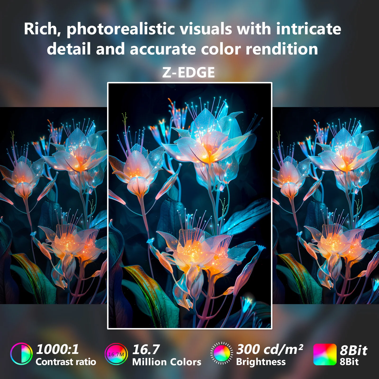 4K Monitor, Z-Edge 28 inch IPS Monitor, UHD 3840x2160 IPS Computer Monitor, 300 cd/m², 120Hz Refresh Rate, 4ms Response Time, U28I4K Ultra-Thin Bezel - Image 7