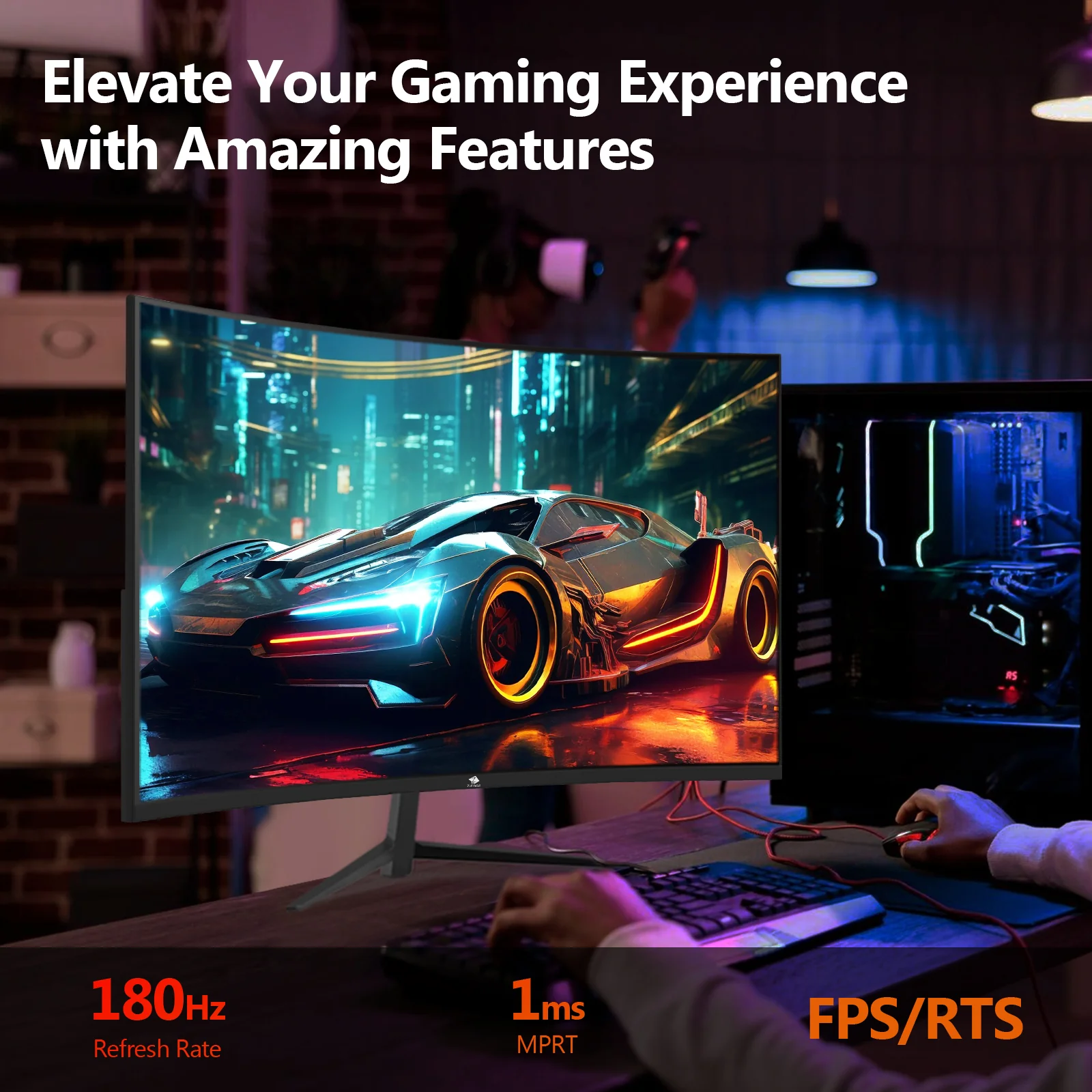 Z-EDGE UG24 24'' 180Hz Curved Gaming Monitor - Image 4