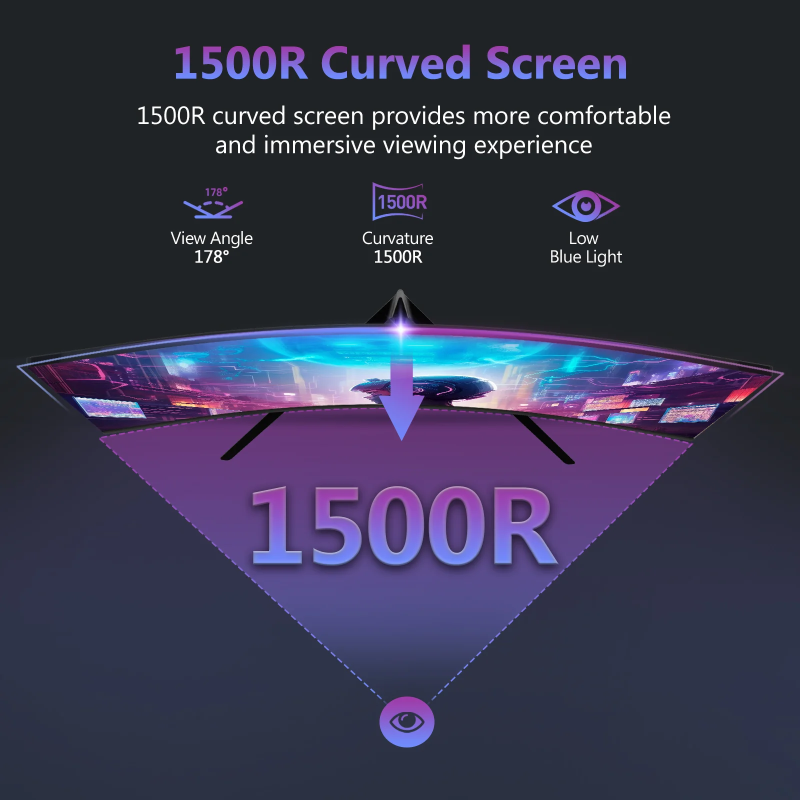 Z-EDGE 27 inch Gaming Monitor 200Hz 1ms FHD (1920x1080p) Computer Monitor, 99% sRGB HDR10 HDMI & DP Port, Wall Mount - Image 3