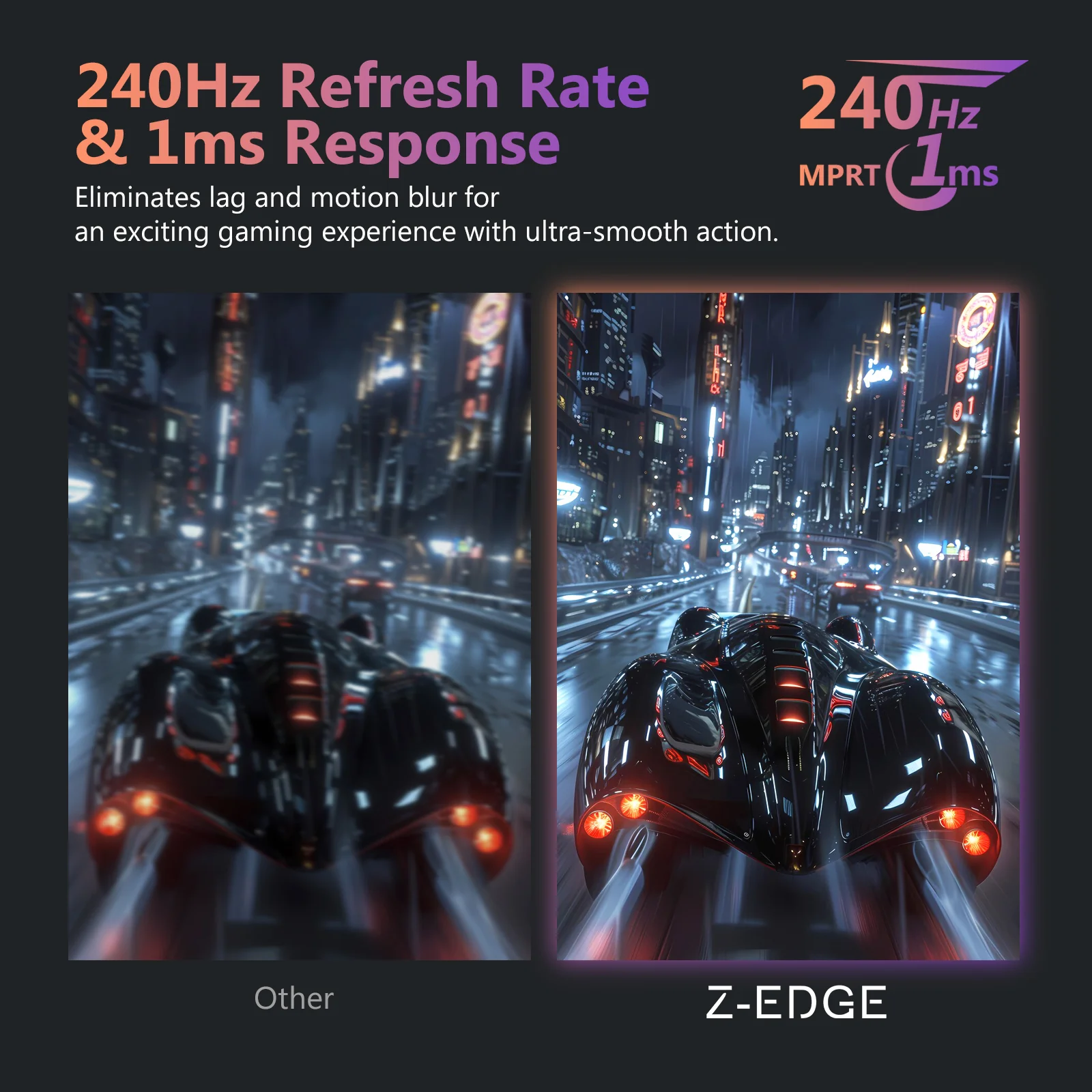 Z-EDGE UG27PJ 27" 240Hz White Gaming Monitor - Image 4