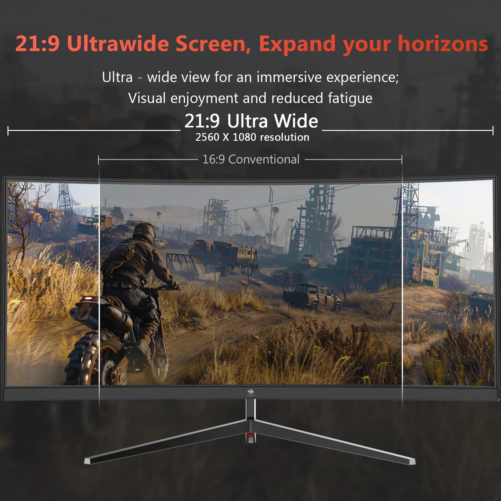 Z-EDGE UG30 30" 200Hz Ultrawide WFHD Curved Gaming Monitor - Image 4