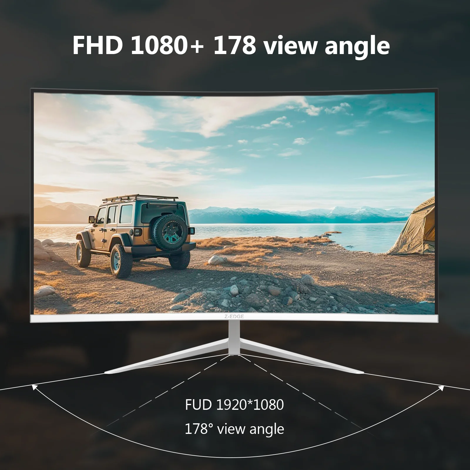 Z-EDGE U24C 24" 100Hz FHD Curved Monitor - Image 3