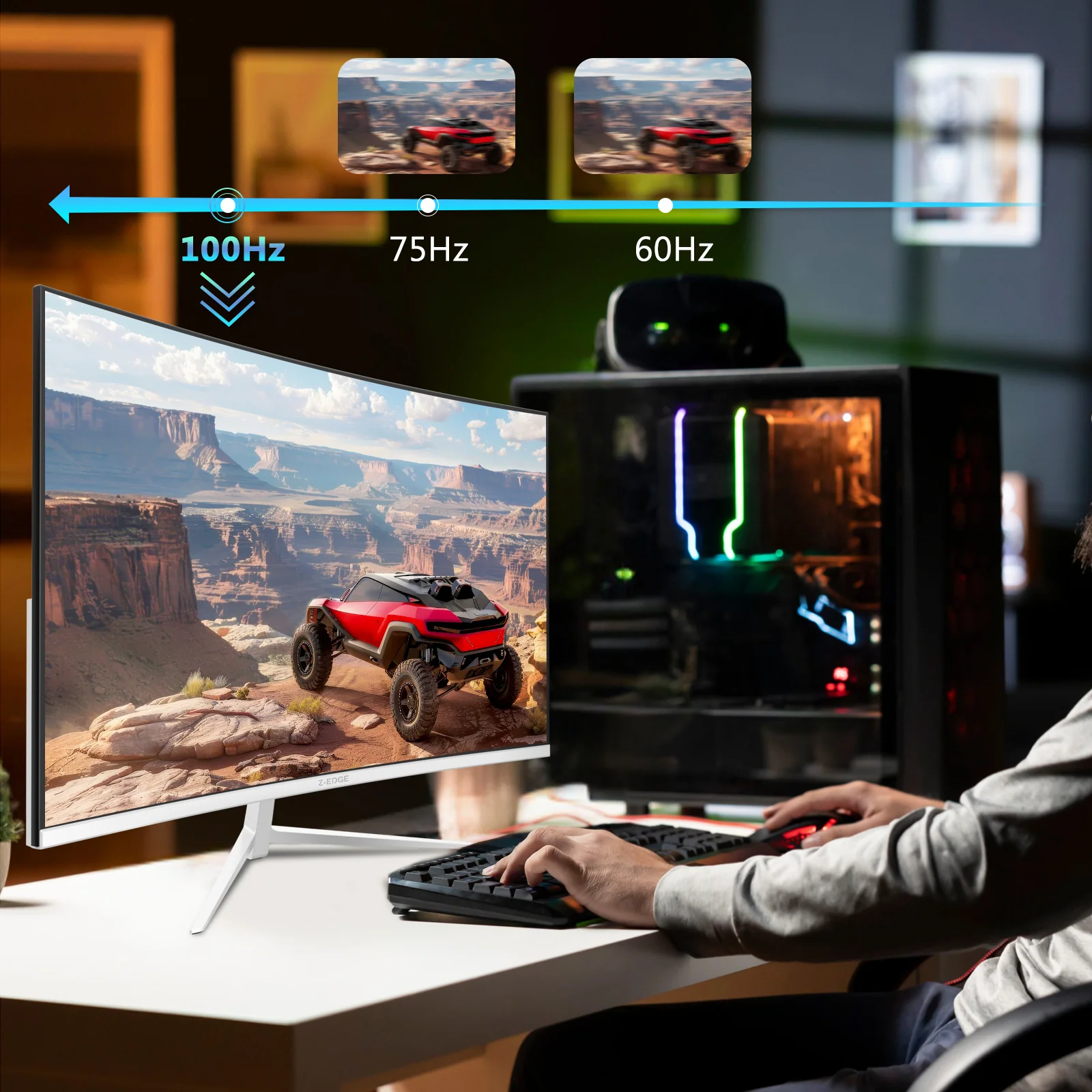 Z-EDGE U24C 24" 100Hz FHD Curved Monitor - Image 5