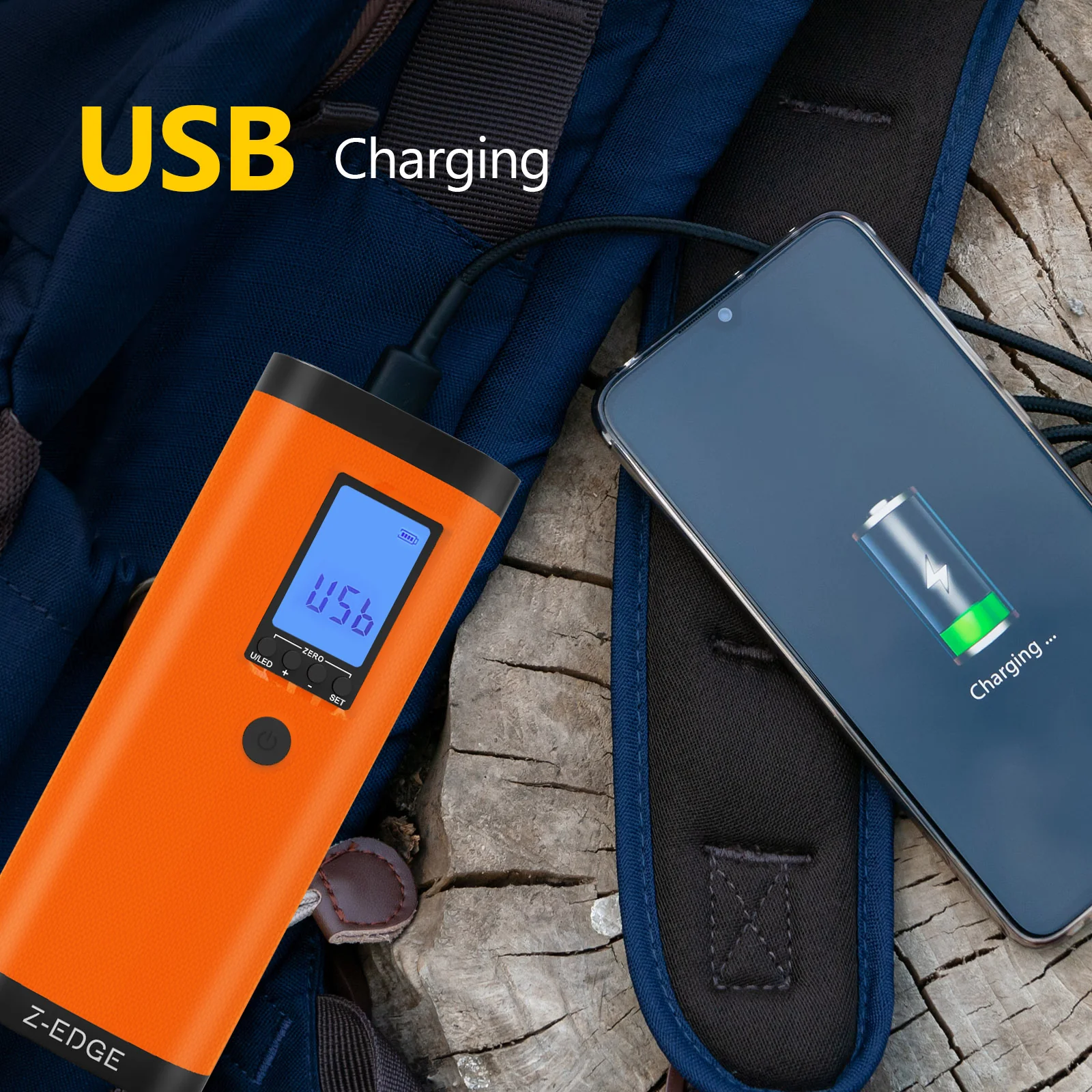 ZAI03 Portable Power Bank & 150PSI Air Inflator with Carrying Pouch - Image 6