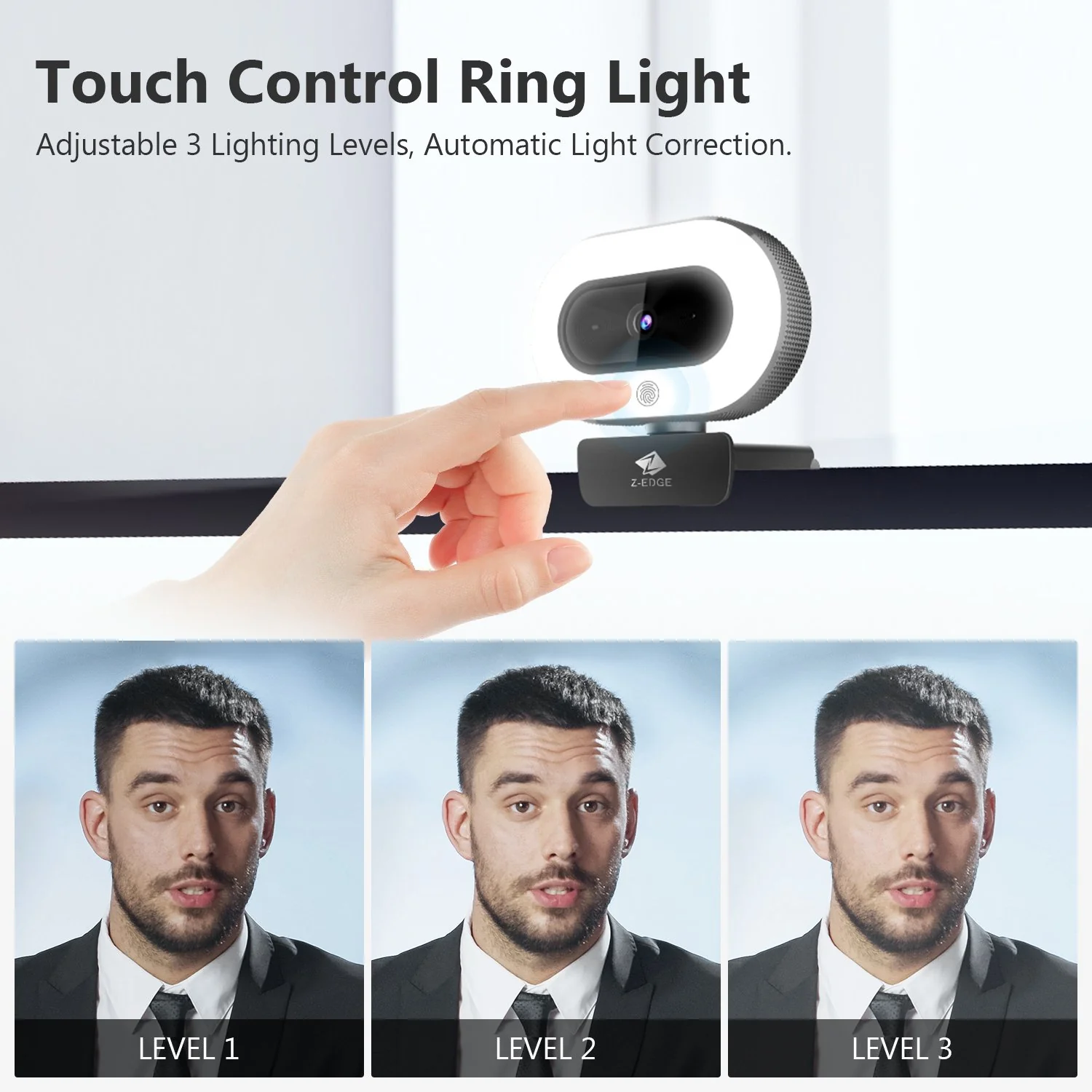 ZW560S Ring Light QHD 2K Stream Webcam 5.0 Mega pixels - Image 4